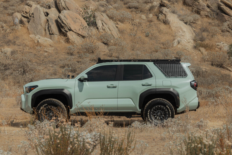 Toyota 4Runner Exterior Window Molle - Driver Side - DV8 Offroad - For DV8 Roof Rack - Black Powder Coated - `25-`26